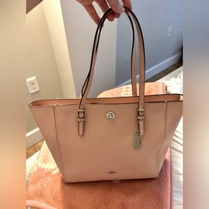 Blush pink Coach tote. Authentic and in great condition!